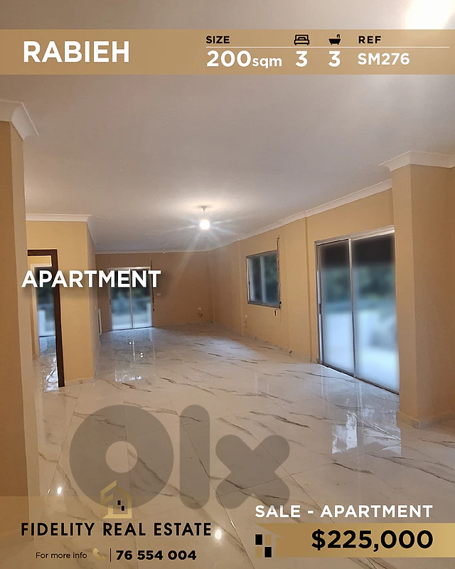 Apartment for sale in Rabieh SM276 شقة للبيع في رابيه