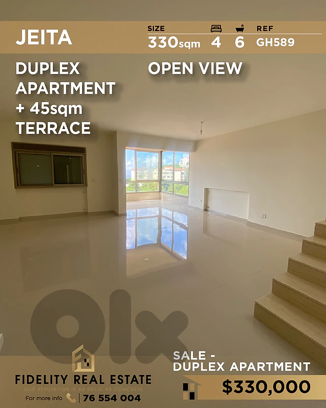 Apartment duplex sale Jeita GH589 شقة دوبلكس للبيع في جعيتا Apartment duplex sale Jeita GH589 شقة دوبلكس للبيع في جعيتا