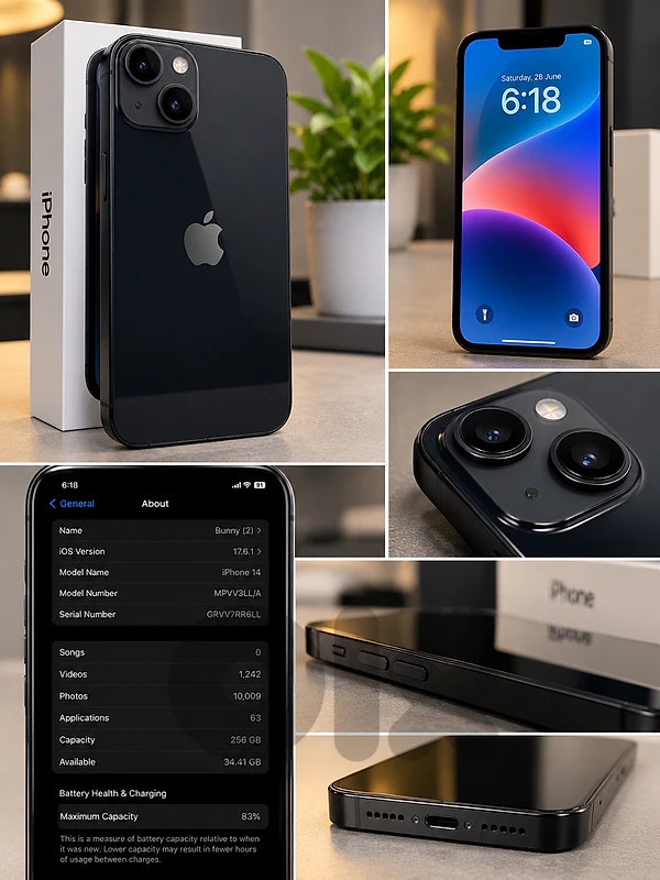 iPhone 14 256GB Black – Excellent Condition