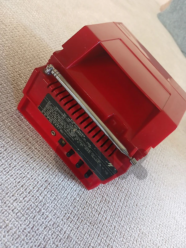 Mini Tv with Radio ( Rare Red Color )
Vintage since 1980 قديم