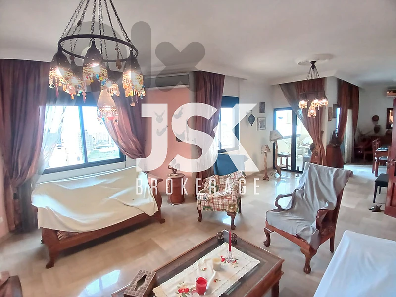 L22878 Hot Deal! Apartment with City & Sea View For Sale in Naccache