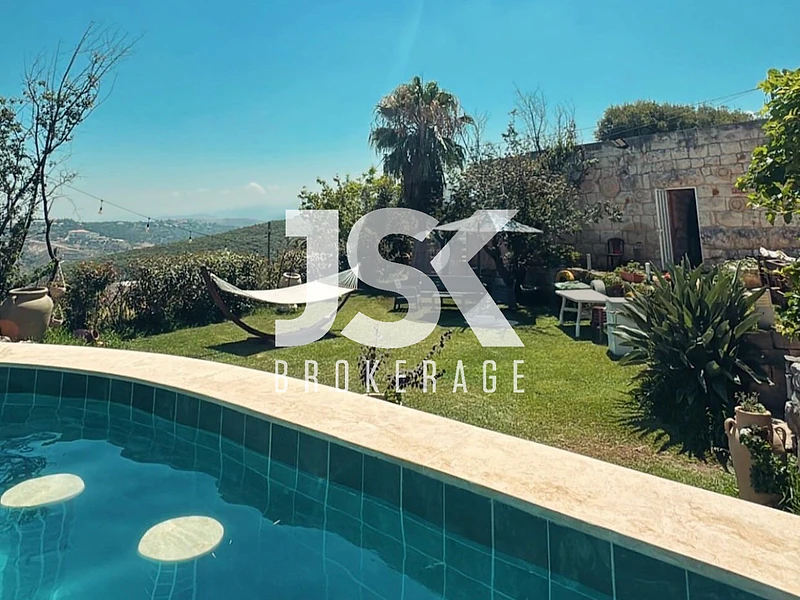 L22883 Furnished Guest House With Pool For Sale in Batroun, Kour