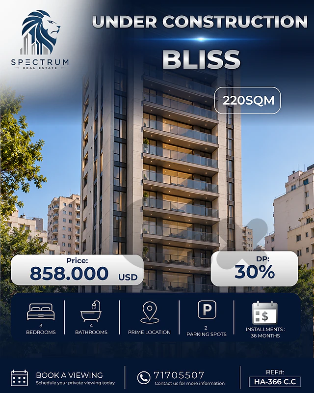 PROJECT UNDER CONSTRUCTION IN BLISS | 220SQ | HA-366 C.C
