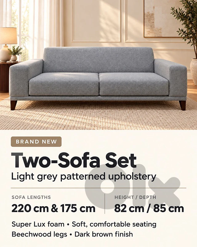 2 living room sofas