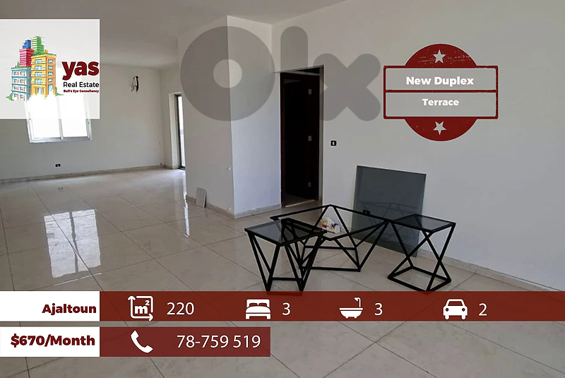 Ajaltoun 220m2 | New Duplex | Terrace | Mountain View | High End | KH
