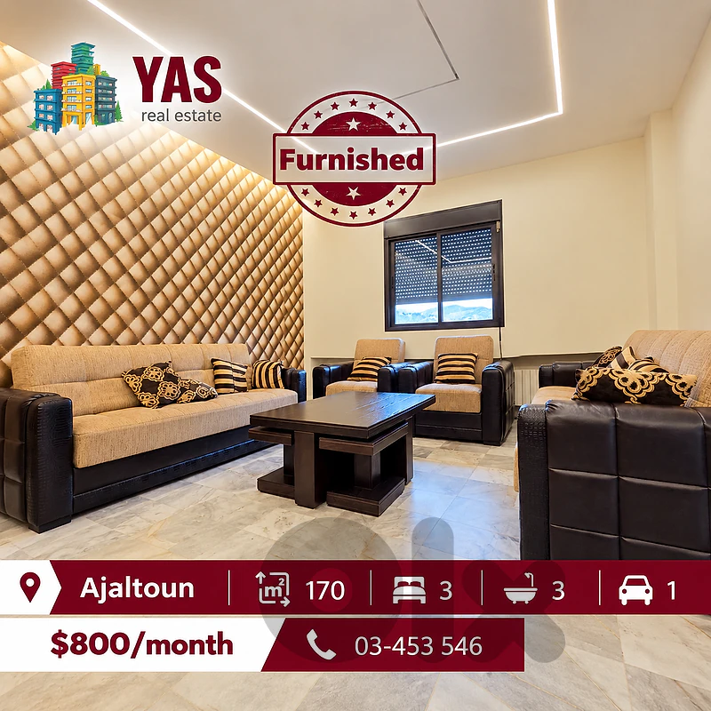 Ajaltoun 170m2 | Rent | Fully Furnished | Mountain View | TO/KH |