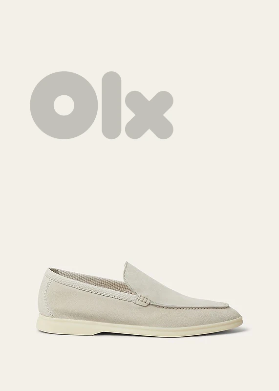 Loro Piana Style Summer Walk Loafers – Beige/Cream – High Quality
