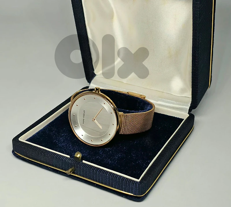 15$ MINI FOCUS Women's Rose Gold Mesh Strap Quartz Watch (MF0179L)