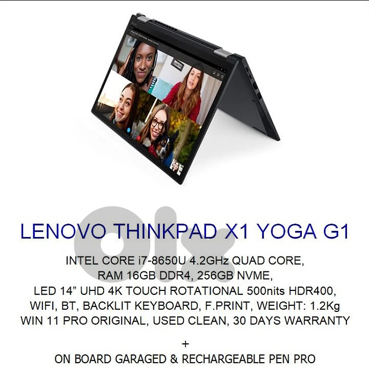 Lenovo Thinkpad X1 Yoga Rotational! Hot item!!