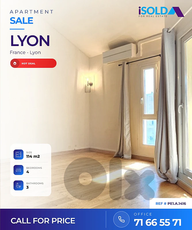 Duplex 6P 114m² Terrasse – Lyon 8 / venisieux – Résidence Sécurisé