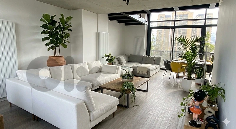 Amazing loft with terrace high ceiling