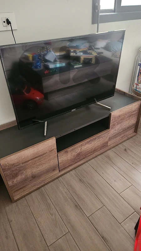 living room table and tv unit