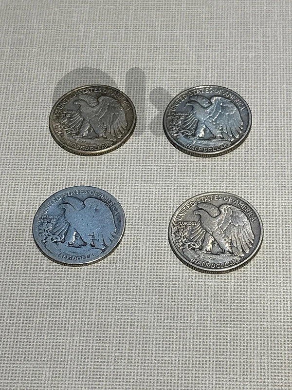 4 lady of liberty half dollar