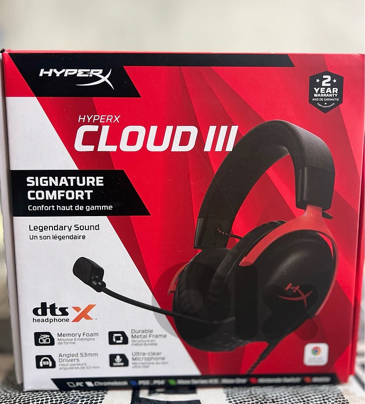 HyperX Cloud III Gaming Headset - Clean / Like New