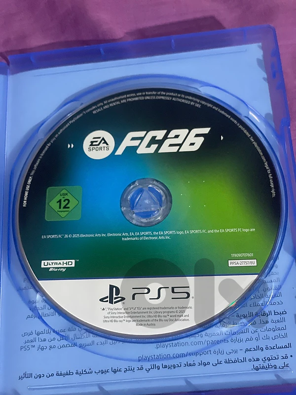 2 ps5 CDS Fc26 and spiderman miles morales