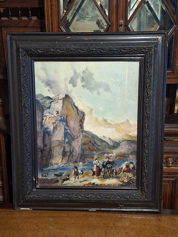 antique european painting