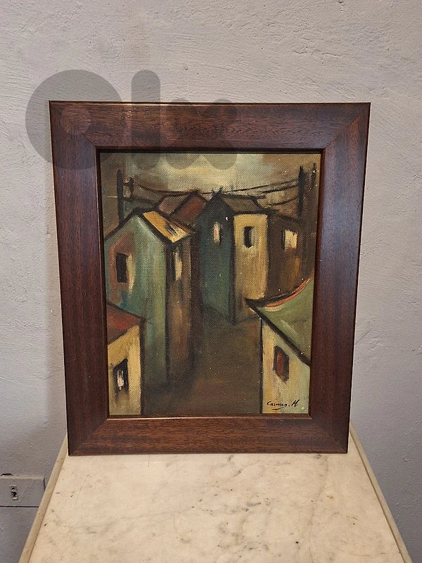 signed european oil painting