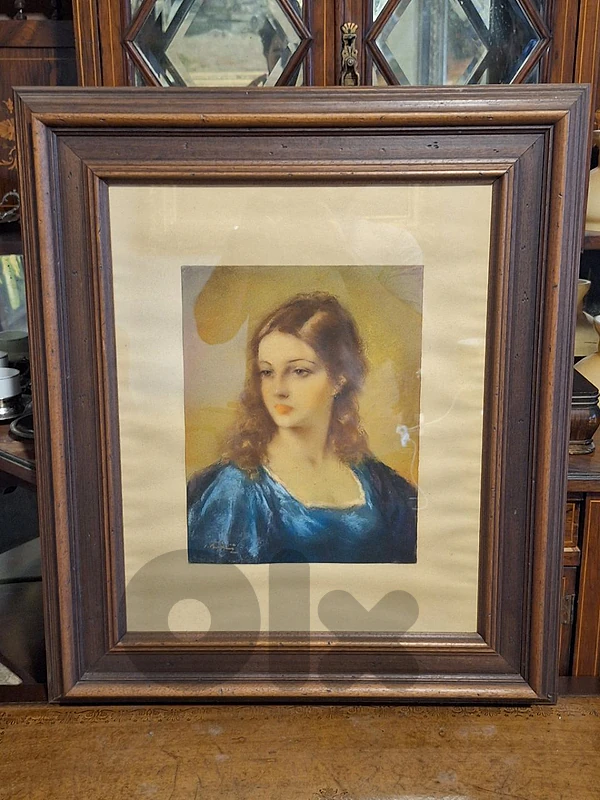 antique portrait oil painting