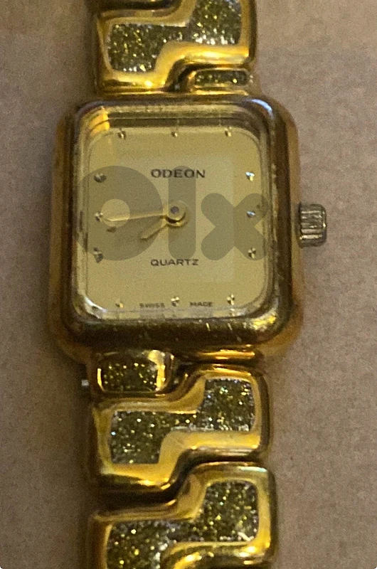 Vintage Women's Odeon Quartz Gold-Tone Glitter-Link Watch Vintage Women's Odeon Quartz Gold-Tone Glitter-Link Watch