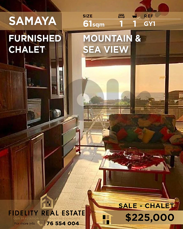 Chalet for sale in Samaya GY1  شاليه مفروشة للبيع في سمايا