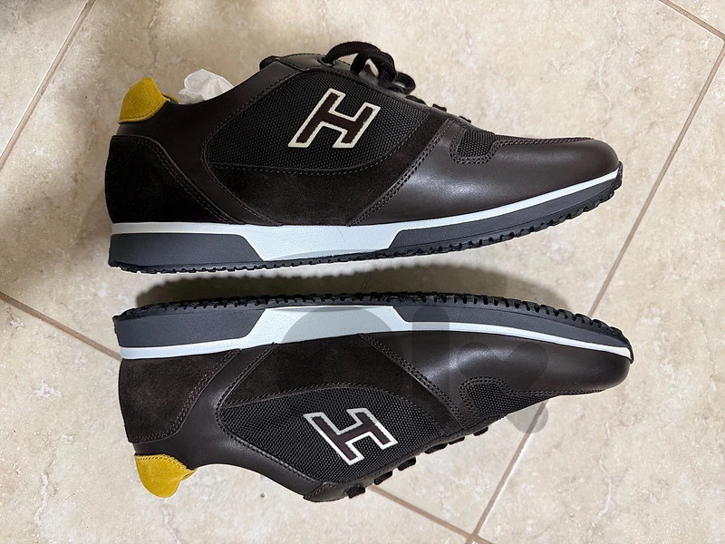 hogan new men shoes brown unworn size 8