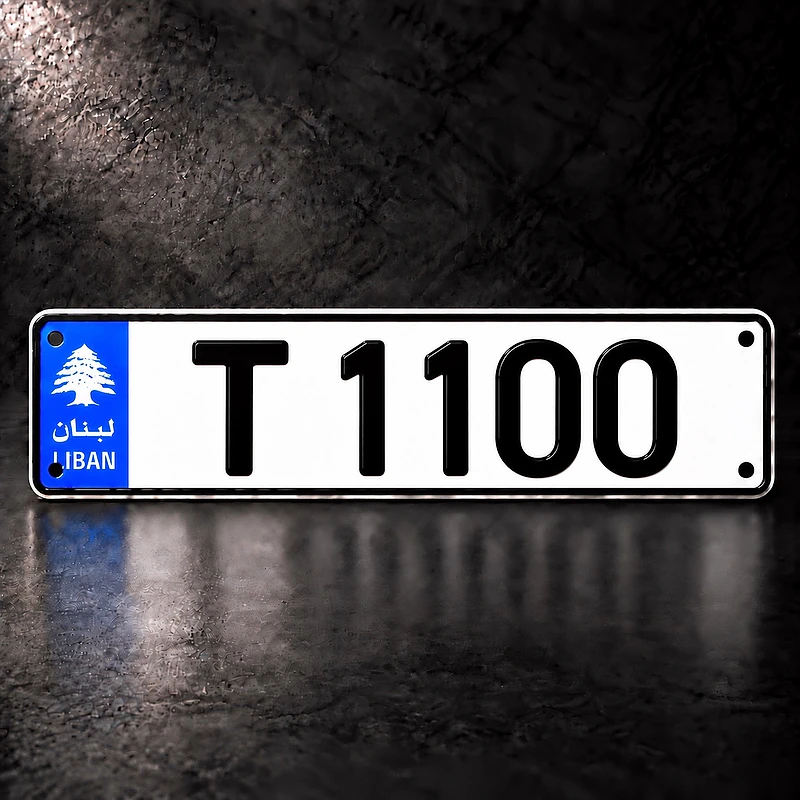 4 digits car number plate