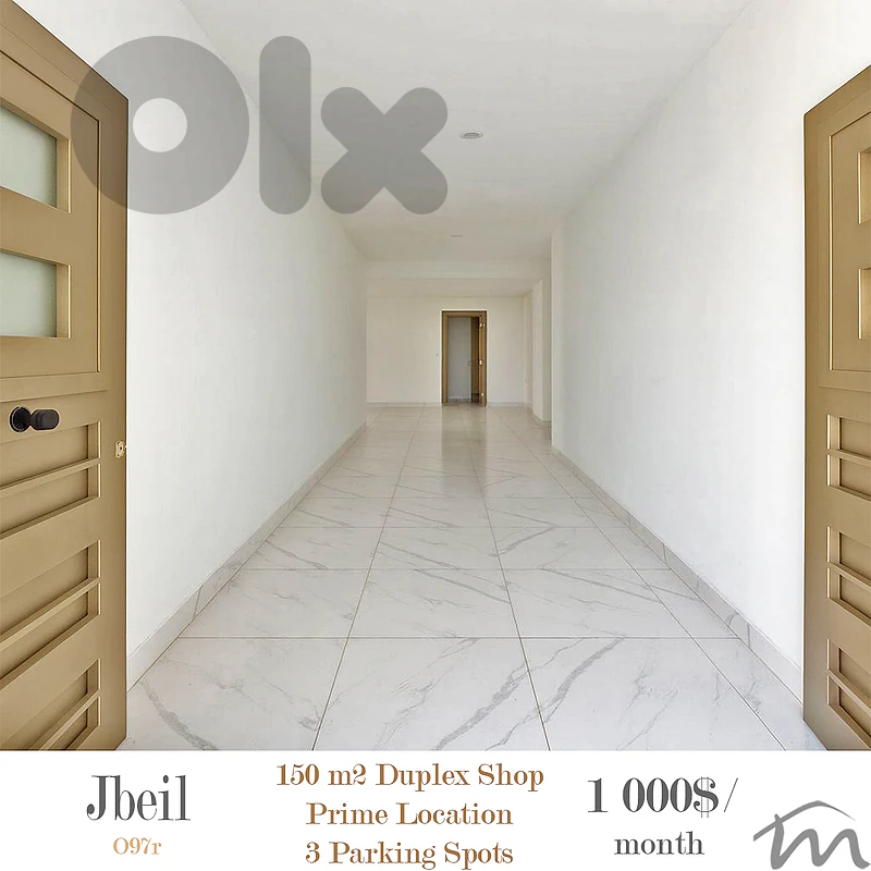 Jbeil | Prime Location | 2-Level 150m² Shop / Office / Clinic | GF+1st