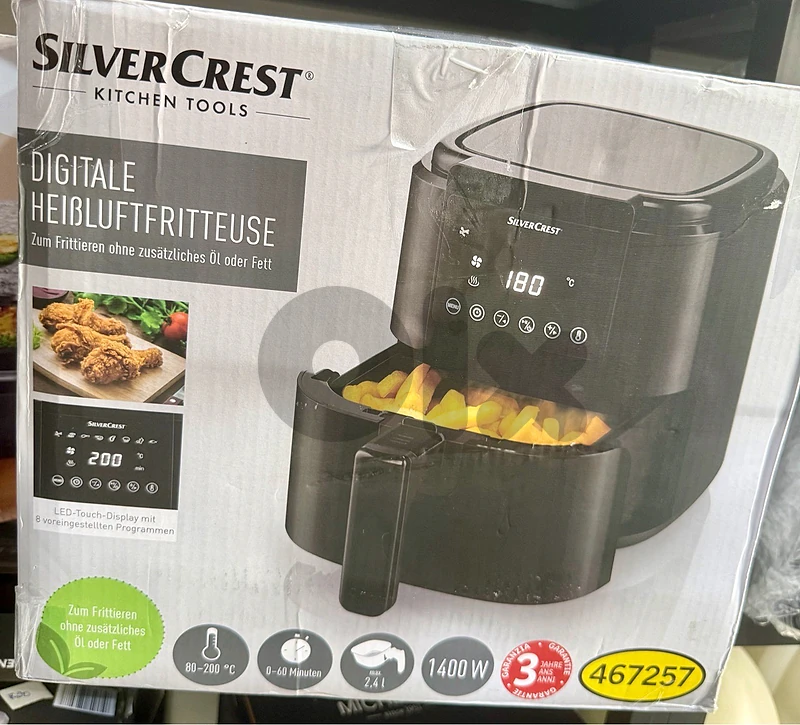 silvercrest original airfryer open box