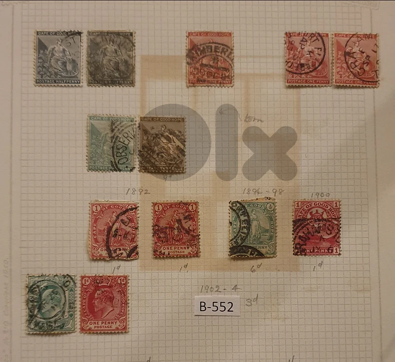Cape Of Good Hope 1870"s-1902 vintage 13 stamps Lot# B-552