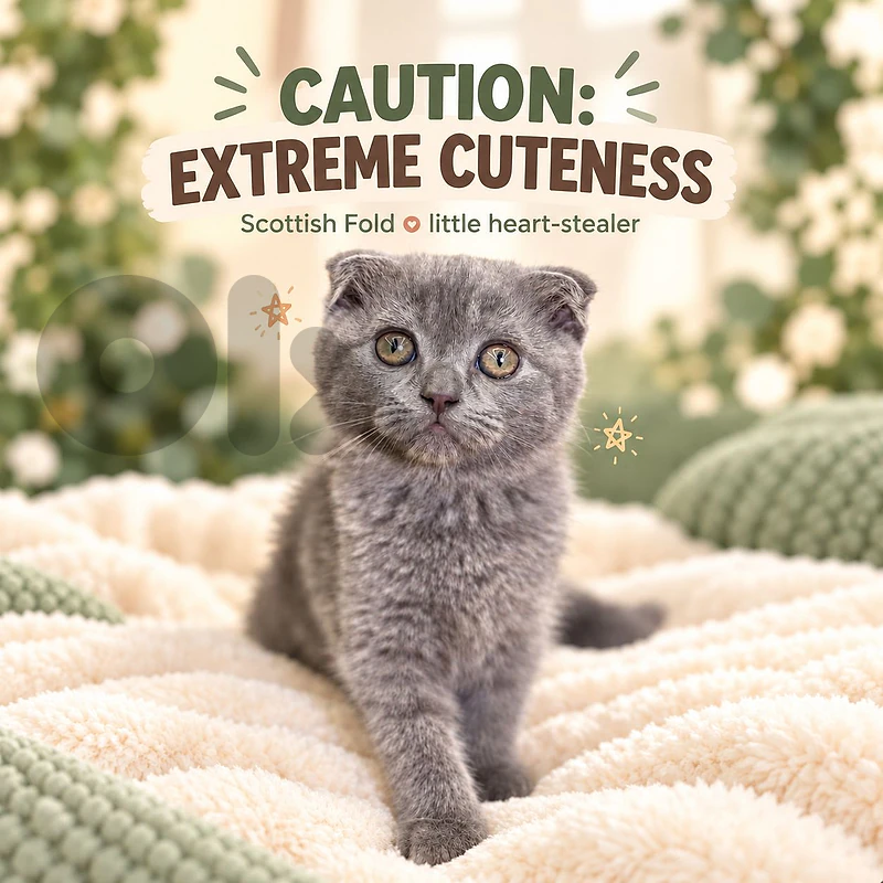 Scottish Fold Kitten 😸 ✨️