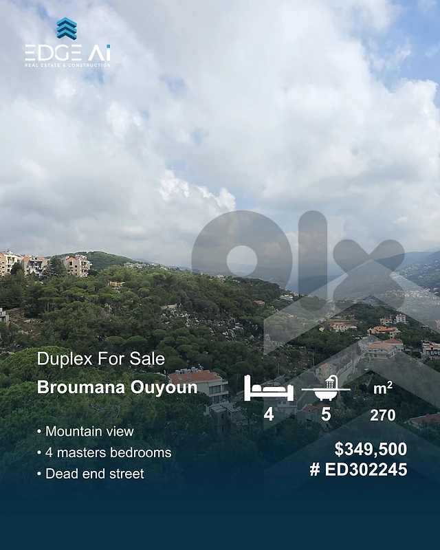 Duplex for Sale | Broumana Ouyoun

Ref: #ED302245