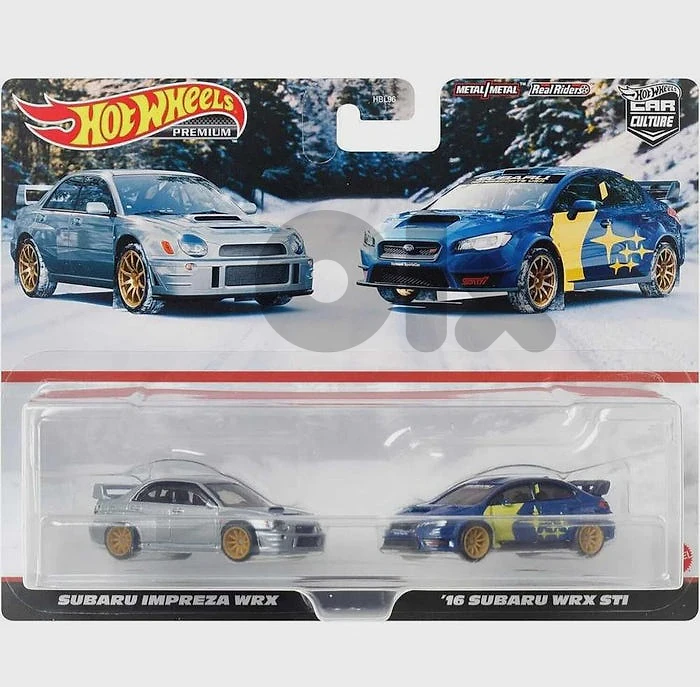 Hot Wheels Subaru Impreza WRX (2 car set) diecast car model 1;64