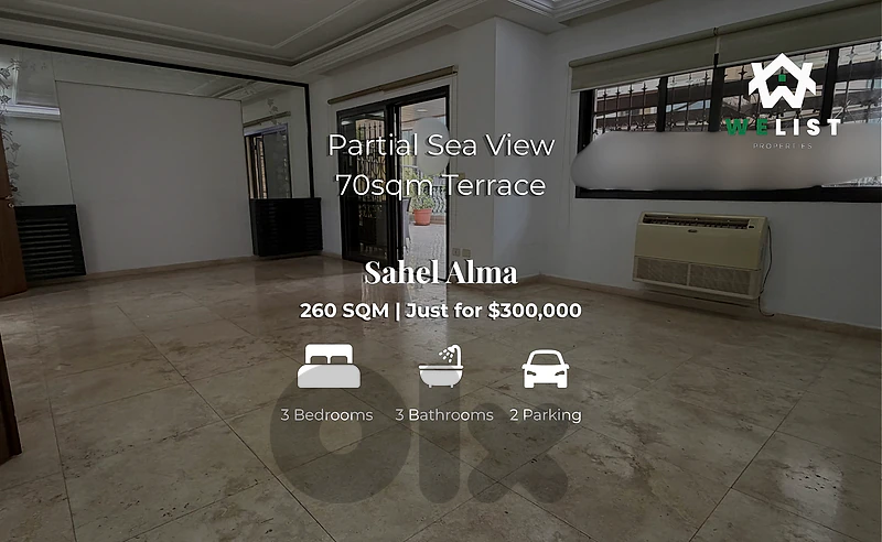 Apartment for sale in Sahel Alma شقة للبيع في ساحل علما