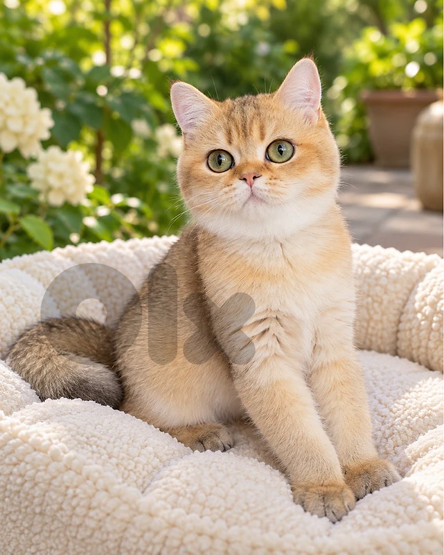 Unique British Golden Chinchilla kitten pure breed Cat Delivery قطط
