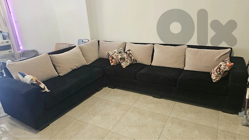 corner living room زاوية ثلاث قطع بحالة جيدة جدآ