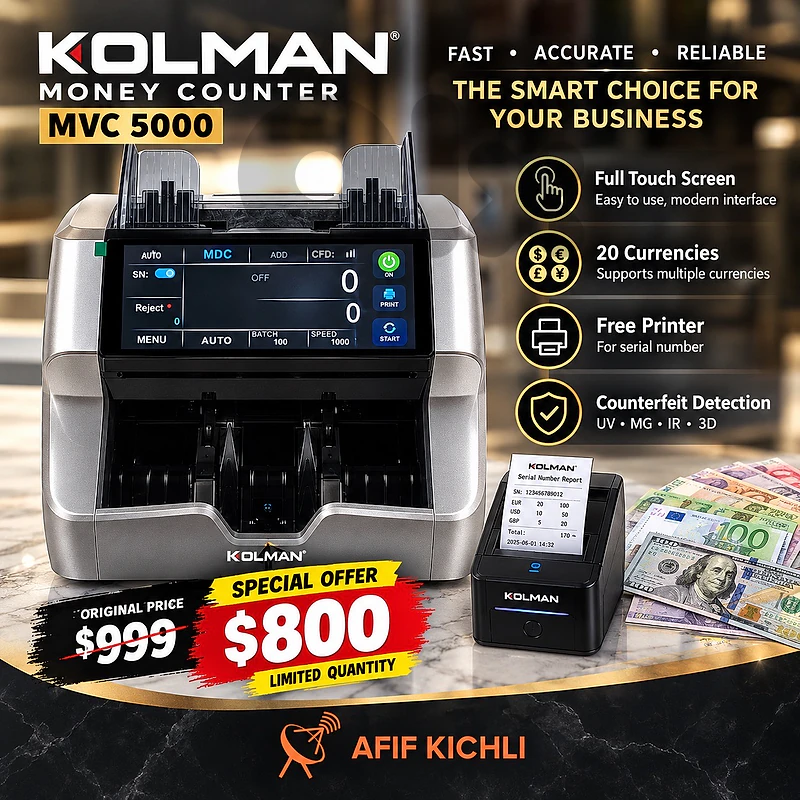 Kolman Pro Money Counter USD EURO LBP كشف العملات المزىرة