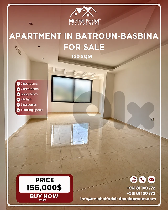 ST1001-Apartment for Sale in Batroun-Basbina