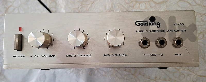 vintage mono amplifier 30Watts 3 inputs