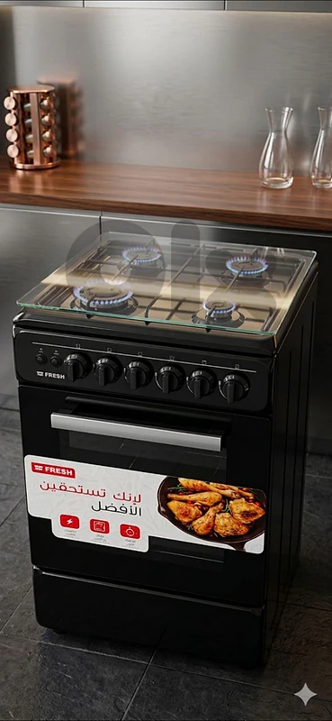 gas oven 50x50cm FRESH made in egypt فرن غاز