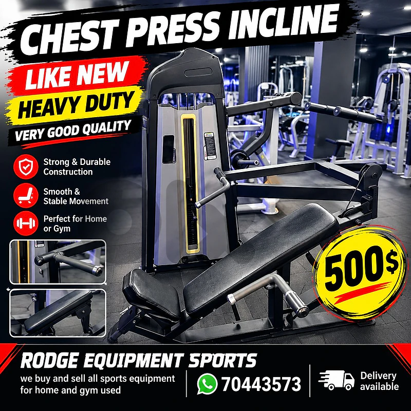 Chest press incline like new heavy duty very good quality