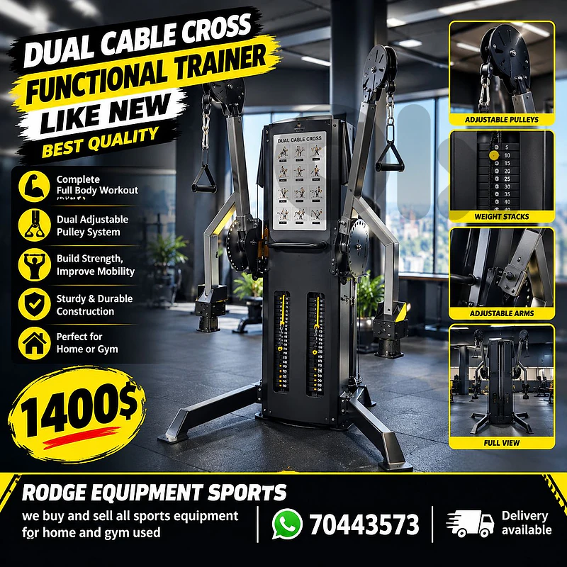 Dual Cable Cross functional trainer machine like new best quality