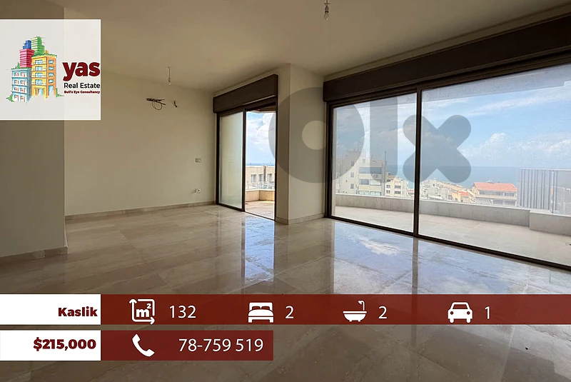 Kaslik 145m2 | New Apartment | Sea View  | Prime Area | EH |