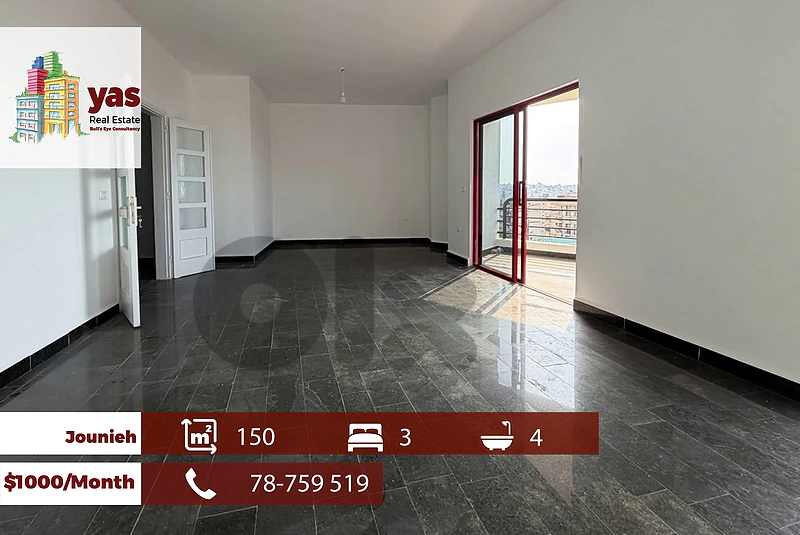 Jounieh 150m2 | Panoramic View | Apartment/Office | Prime Location |EH
