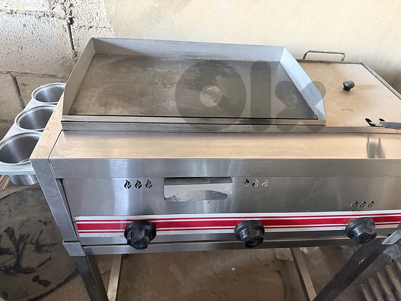 grill with fryer- غريل غاز مع قلاية بطاطة