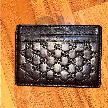 Gucci card holder microguccissima