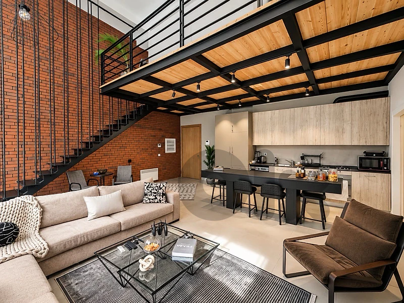 Designed and beautiful lofty living achrafieh