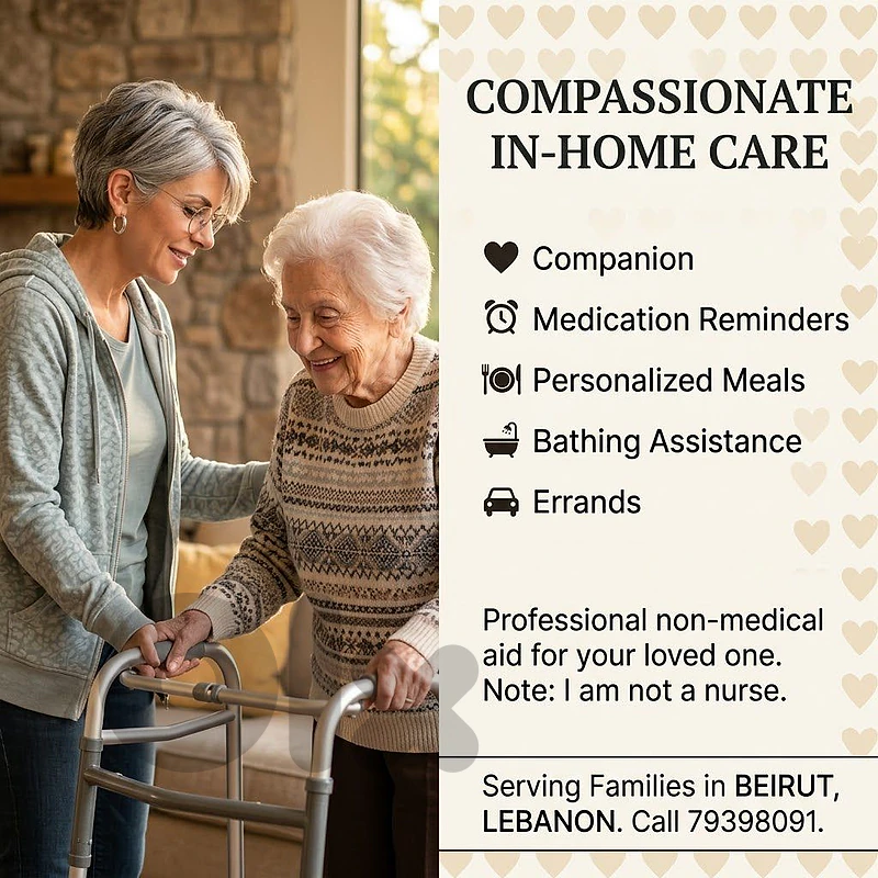 Professional Senior Care & Companion in Beirut