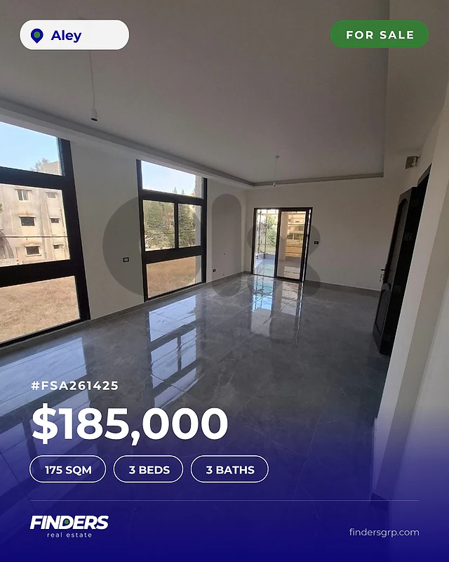 Apartment for sale in Aley! شقة للبيع في عاليه!