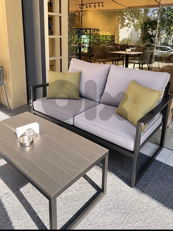 sofa and table