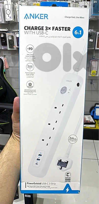 Anker power Extend usb-c 3 Strip